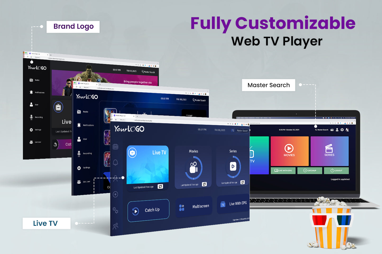 WebTV Player - Custom IPTV Smarters Pro